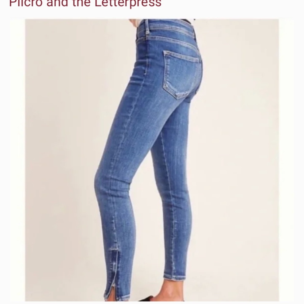 Pilcr and the Letterpress Anthropologie Stet jeans with zippered ankles. Preowne